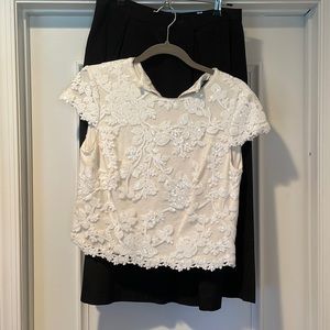 Ralph Lauren Crop Top & Skirt Set